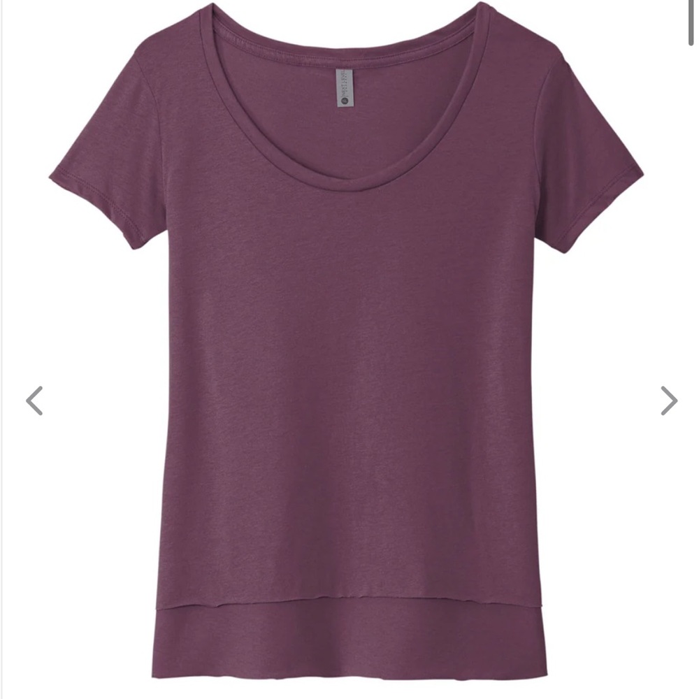 Ann Taylor Loft Scoop Neck Tee Shirt Top Short Sleeve Medium Cotton Raglan